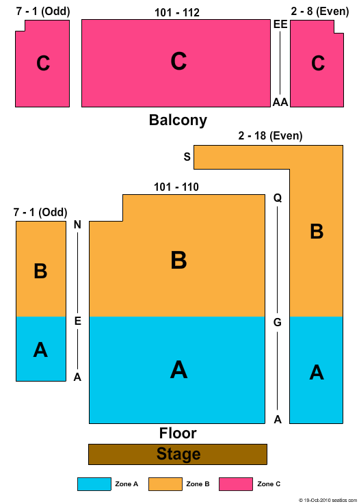 The Barns At Wolf Trap National Park for the Performing Arts Seating Chart